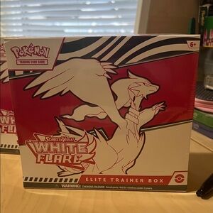 Pokemon Scarlet & Violet White Flare Elite Trainer Box - Red and White